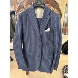 Brooks Brother Blue and Grey stripe Suit